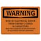 Signmission Safety Sign, OSHA WARNING, 5" Height, 7" Width, Risk Of Electrical Shock From Energy, Landscape OS-WS-D-57-L-12825 - alternate 1